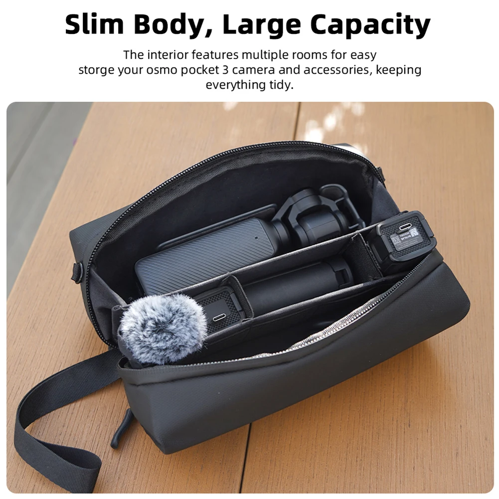 Estojo de transporte para dji osmo pocket 3, bolsa de transporte para câmera, armazenamento portátil, bolsa protetora, acessórios para câmera fotográfica
