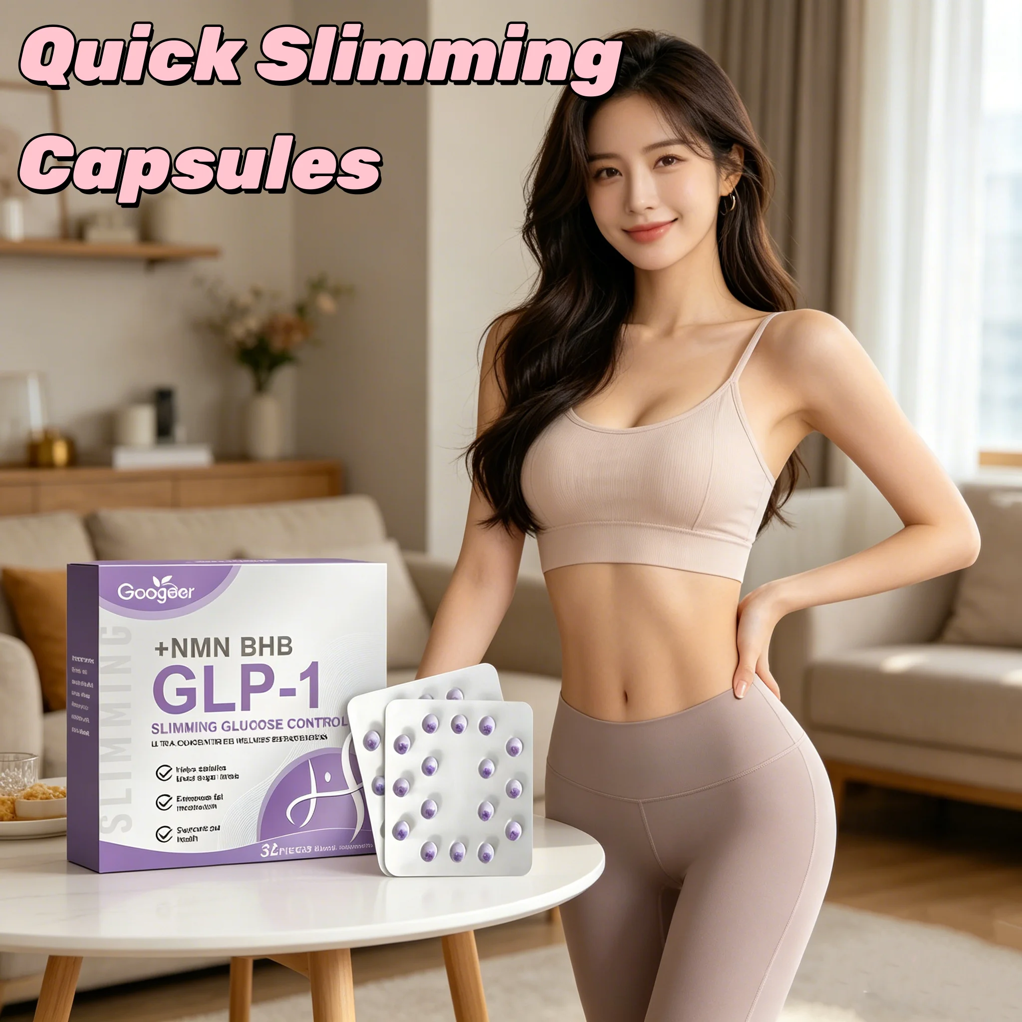 Powerful Weight Loss Capsules Burn Fat Maintain Blood Sugar Balance Detox Promote Digestion Quick Slimming Explosion Beads