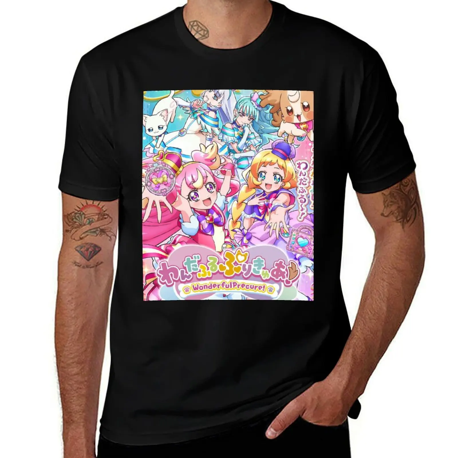 

Wonderful Precure-All in one T-Shirt luxury clothing labubu new edition mens shirts graphic tee