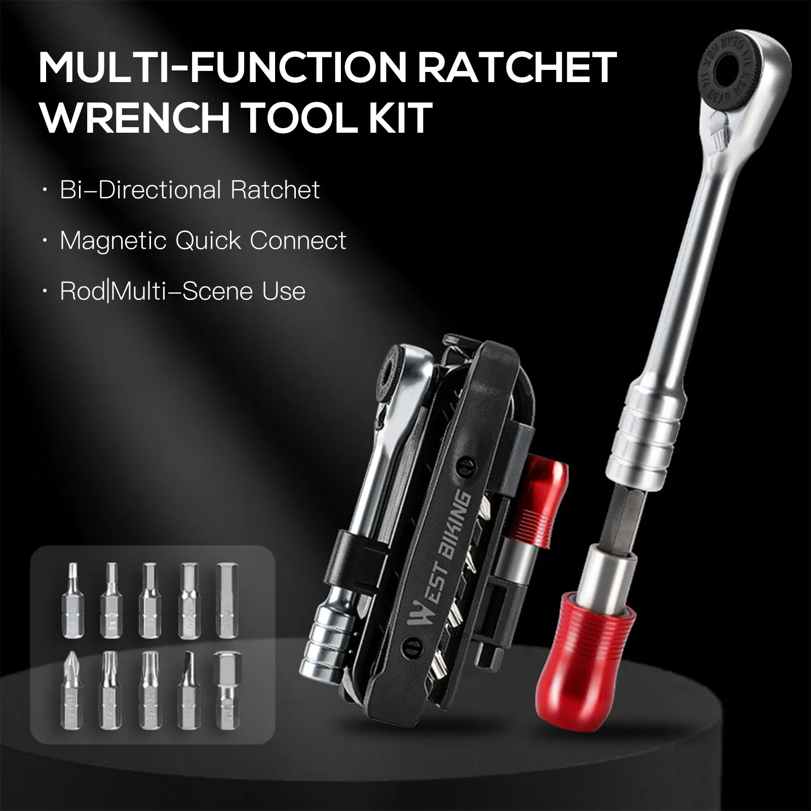 

Bike Repair Kit Bike Tool Kit Mountain Bike Ratchet Wrench Tool Set Bike Tire Repair Kit Riding Bike Repair Tools Bike Tool Kit