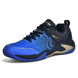 High-quality Badminton Trainers for Men and Women Blue Athletic Shoes with Anti-Slip Sole for Indoor and Outdoor Sports