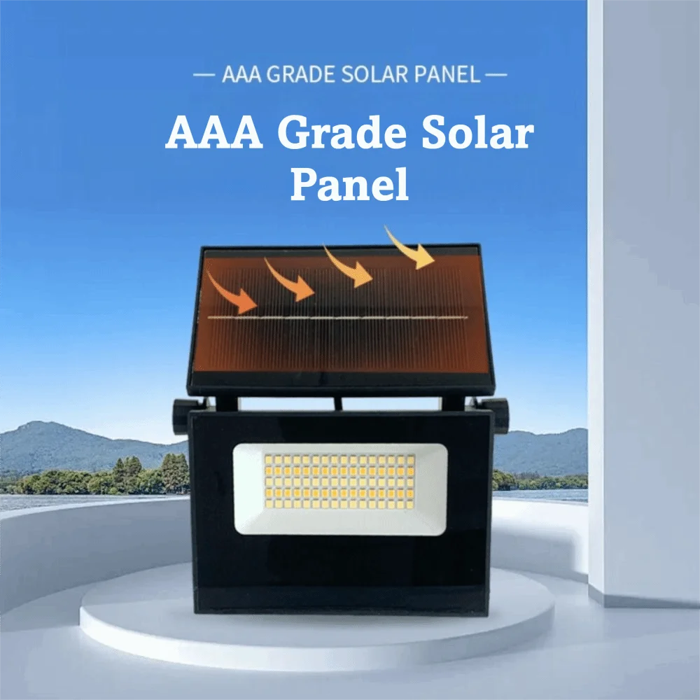 

Human Body Sensor Solar Garden Floodlight Foldable Design Energy Saving Garden LED Practical Adjustable Solar Floodlight