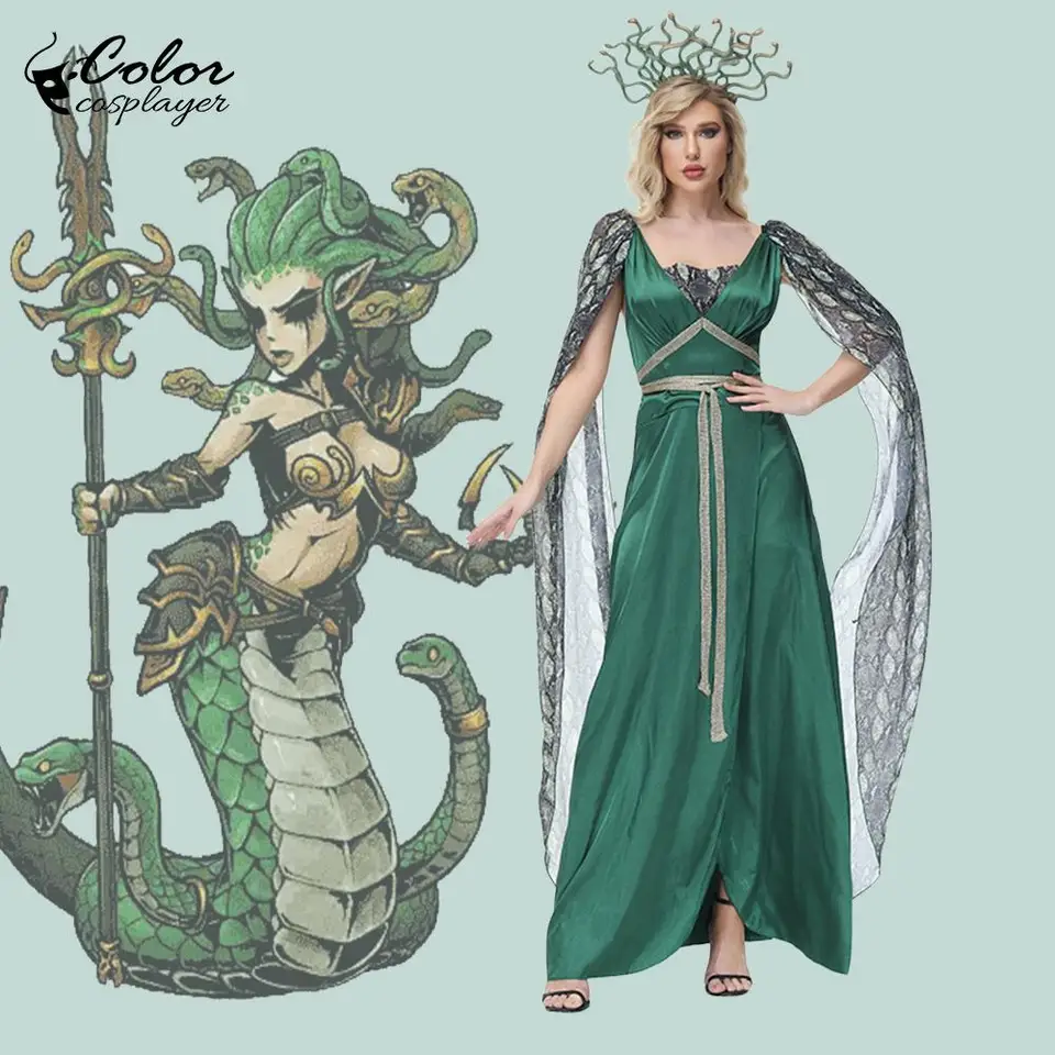 Color Cosplayer Green Snake Costumes Ancient Greek Goddess Dress Snake Print Mesh Green Dress Cosplay Costumes Carnival Dress - AliExpress 200000532 Color Cosplayer Green Snake Costumes Ancient Greek Goddess Dress Snake Print Mesh Green Dress Cosplay Costumes Carnival Dress - AliExpress 200000532