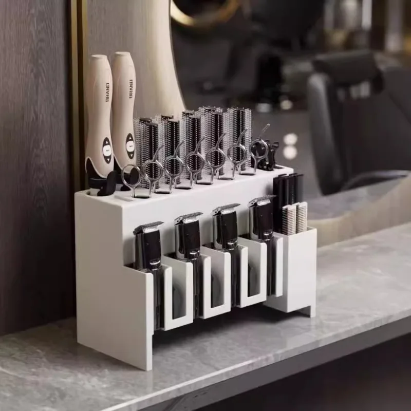 

Hairdressing tool storage rack, barber shop scissors storage rack, wall-mounted, wall-mounted splint, comb placement cabinet
