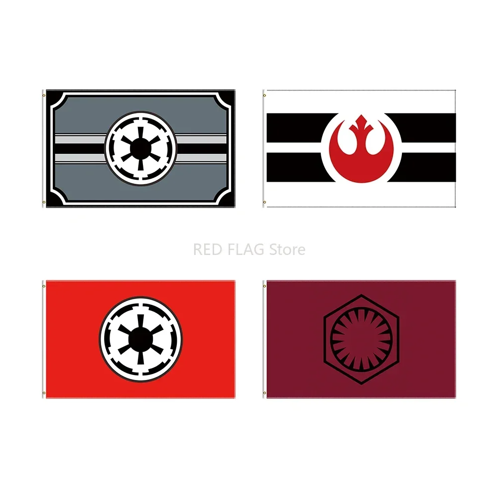 3x5 ft printed flag  Galactic Empire Rebel Alliance Flag for Decor