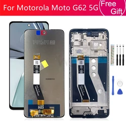 For Motorola Moto G62 5g LCD Display Touch Screen Digitizer Assembly For Moto G62 5g Screen With Frame XT2223-1 Replacement Part