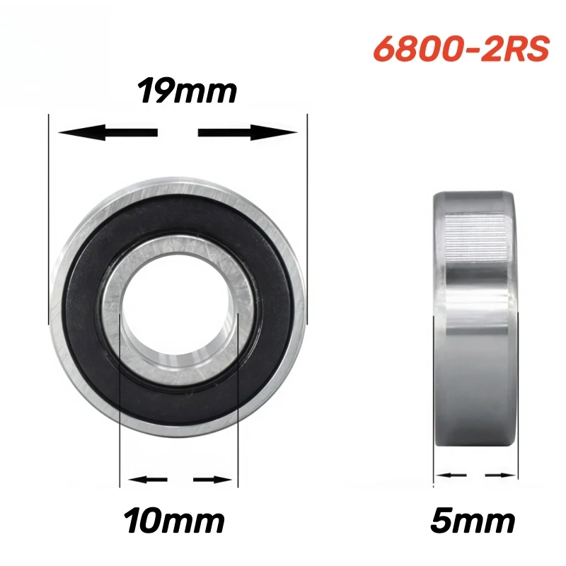 4pcs 6800 6801 6802 6803-2RS Deep Groove Ball Bearing for Bicycle Bottom Bracket Hub