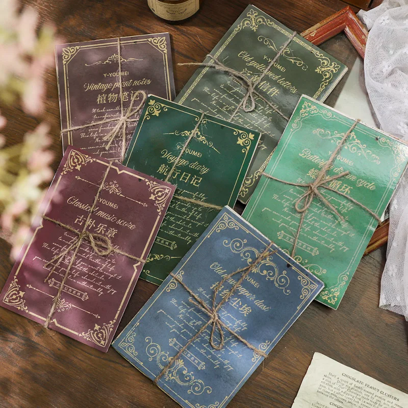 

30pcs/pack Vintage INS Material paper Classical letter series retro literary Hand Account message Decorative Background paper