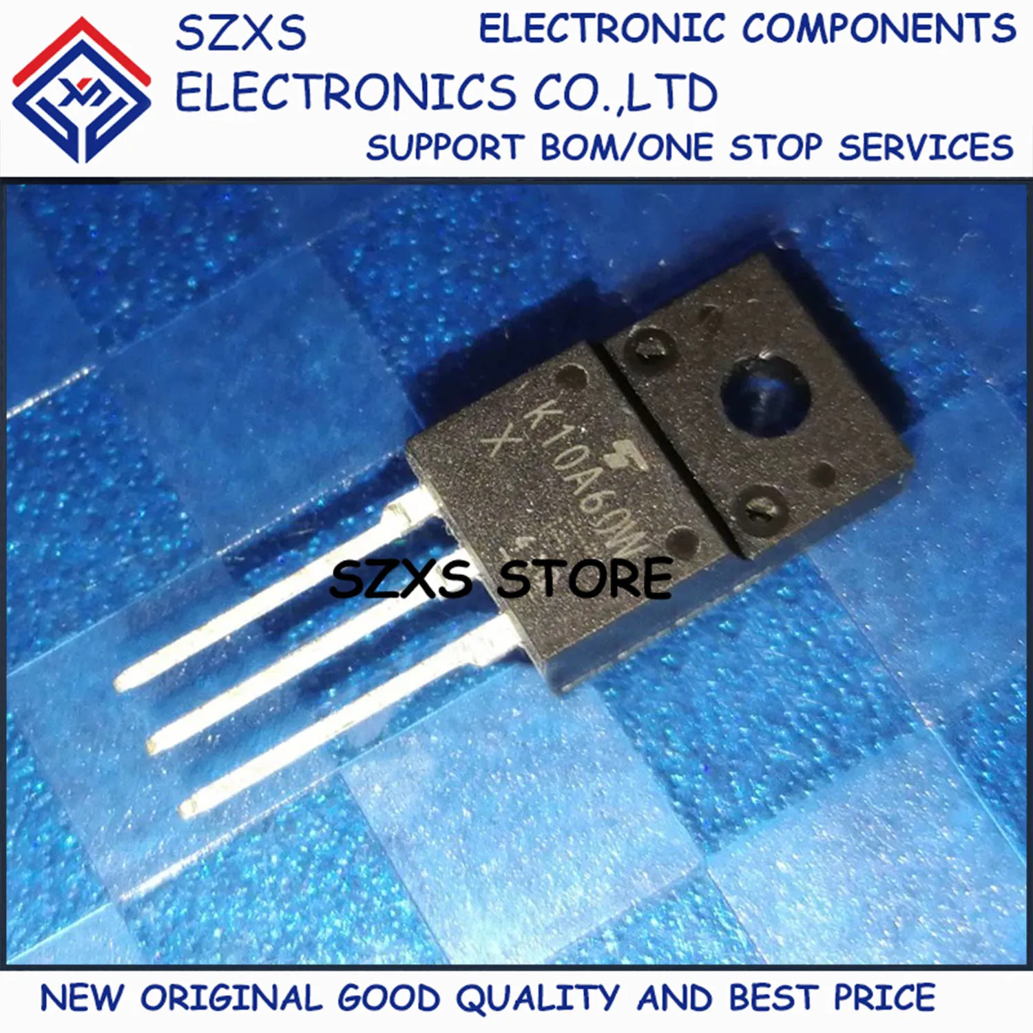 

New Original 10Pcs K10A60W TK10A60W TO-220F 600V 10A MOSFET Field Effect Transistor In Stock Electronic Components Good Quality