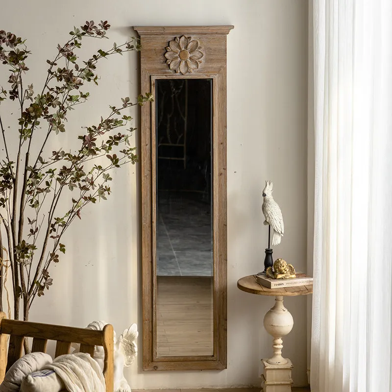 

Luxury Flower Mirrors Full Body Vintage Nordic Living Room Mirrors Full Body Design French Espejos Decorativos Home Decorations