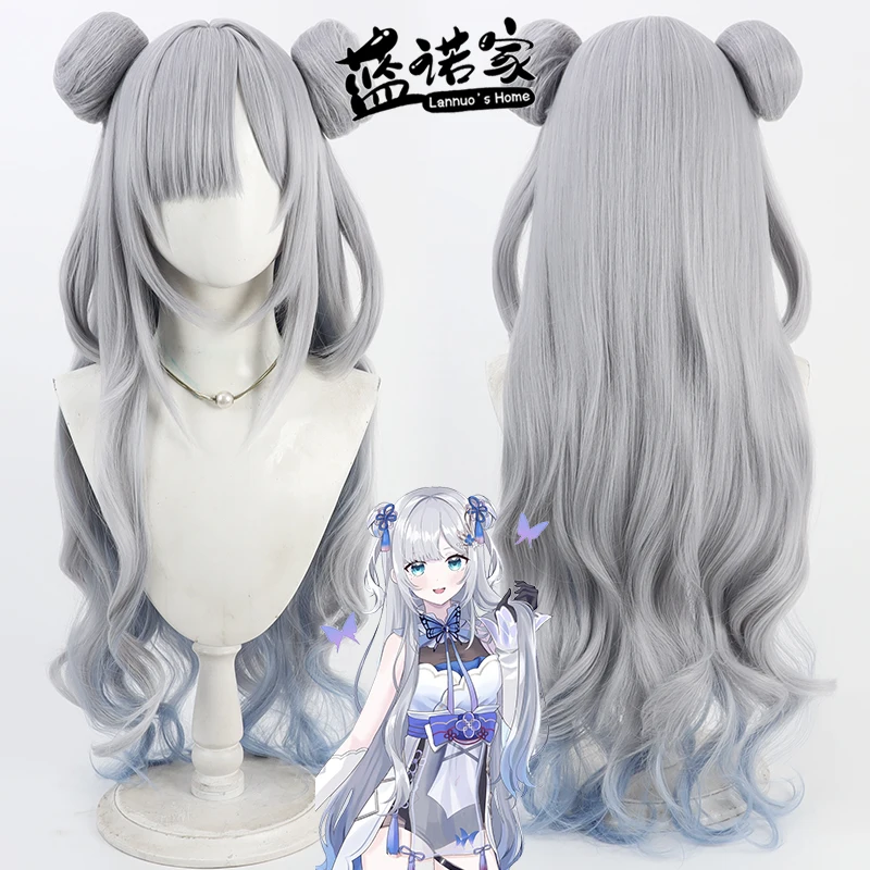 

Virtual YouTuber Kaga Sumire Cosplay Long Wig Halloween Party Prop Synthetic Hair Heat Resistant Fiber + Wig Cap