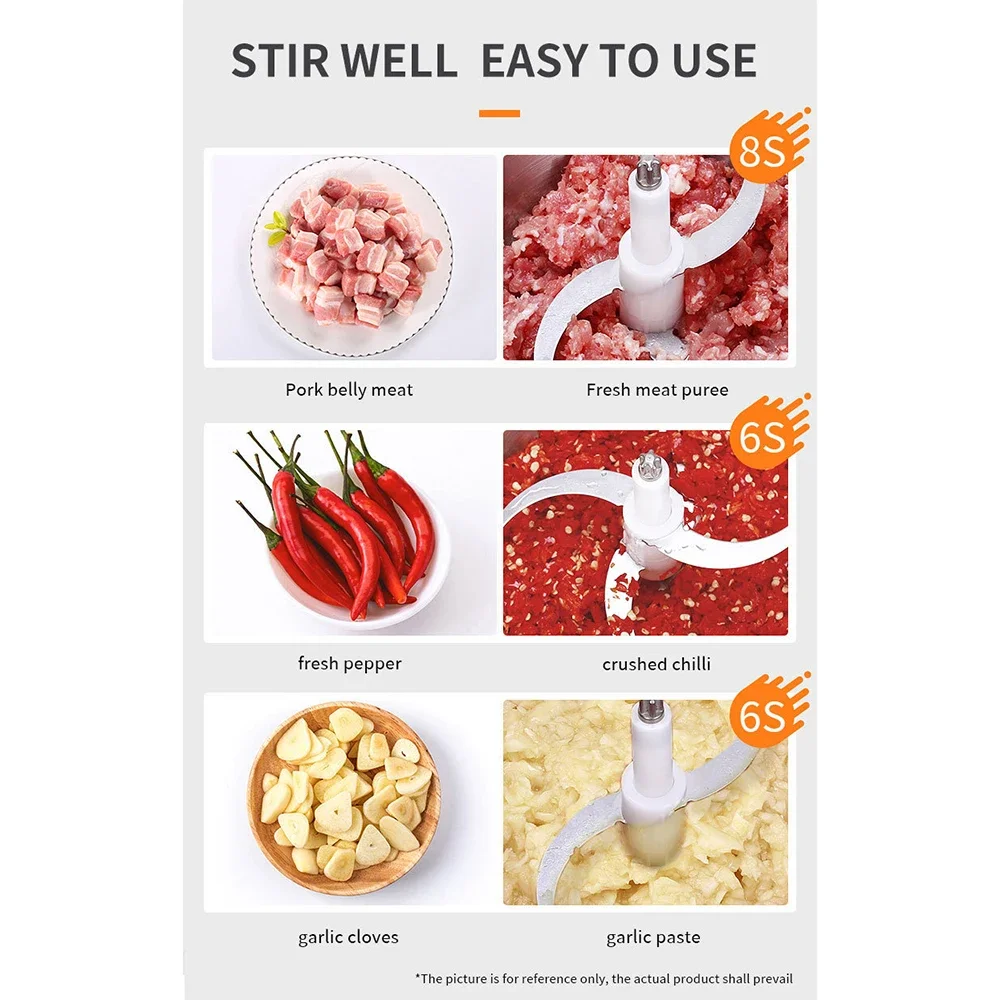 6.5L 1500 واط الكهربائية المنزل مفرمة اللحم عصارة الخضار معالجات الطعام المروحية خلاط طاحونة آلة كسارة الخلاطات المطبخ