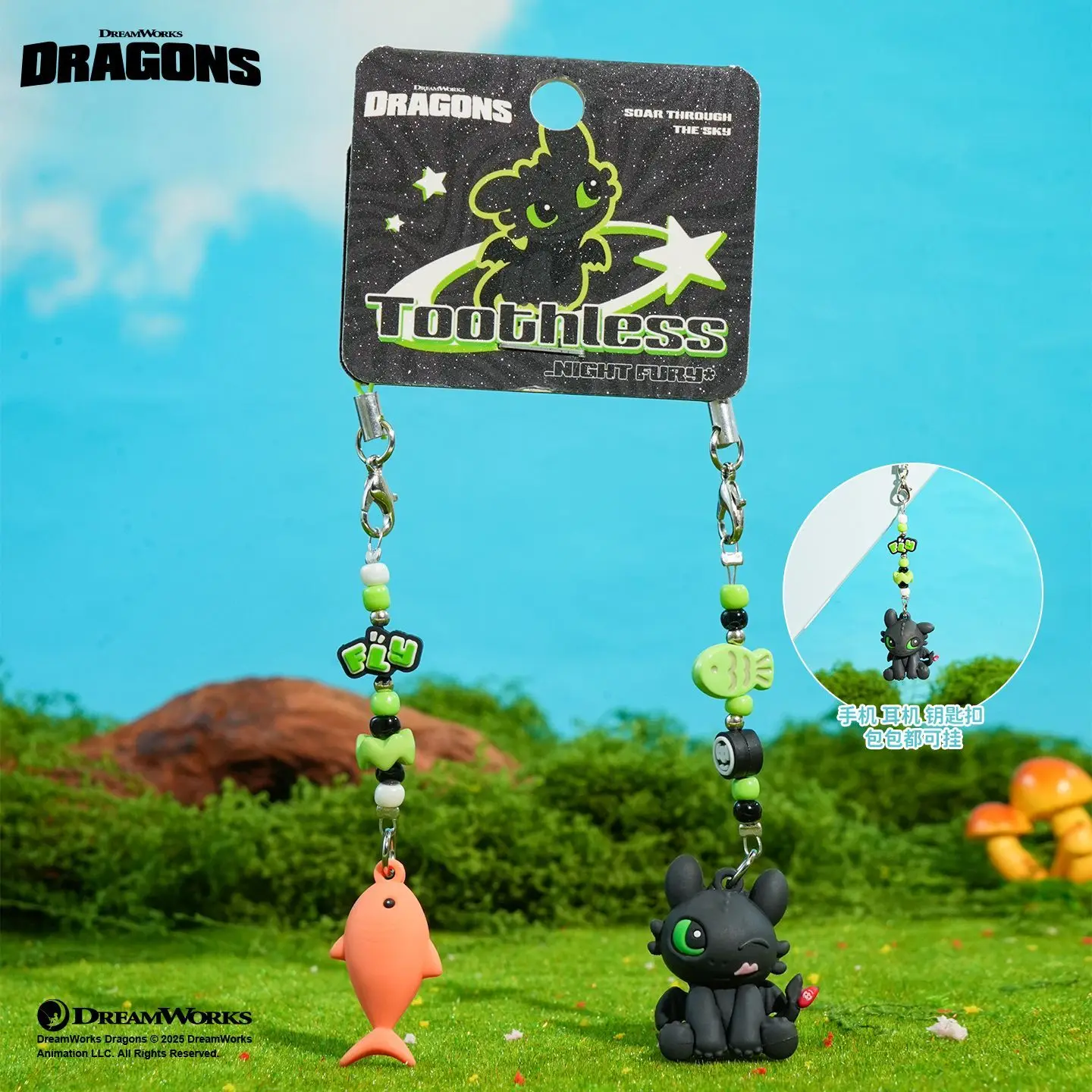 

Hot Sale How To Train Your Dragon Toothless Couple Matching Buckle Keychain Set Cute Backpack Charm Gift for Men Women