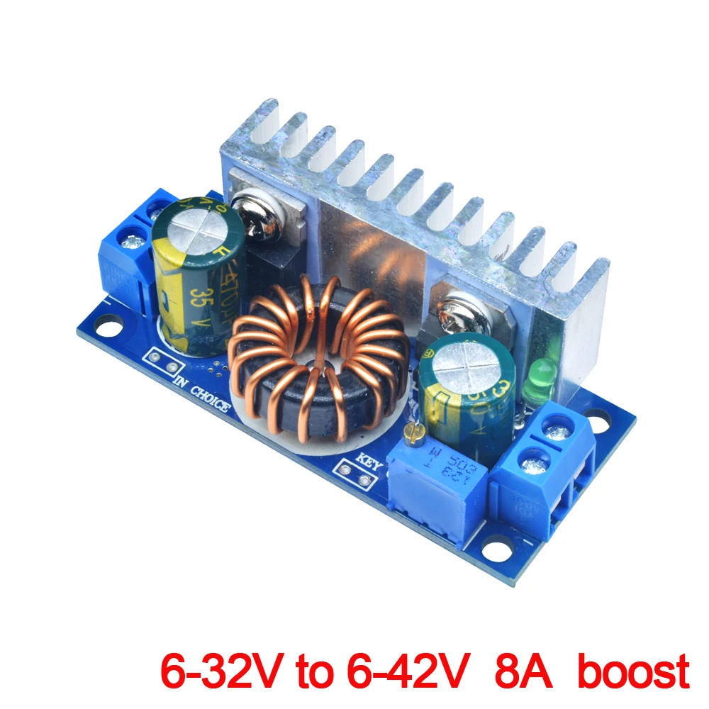 Gaqqee DC-DC Boost Converter Board 6A 8A Modulo di Alimentazione Regolabile Non isolato 5A MPPT Buck Modulo Caricabatteria Solare