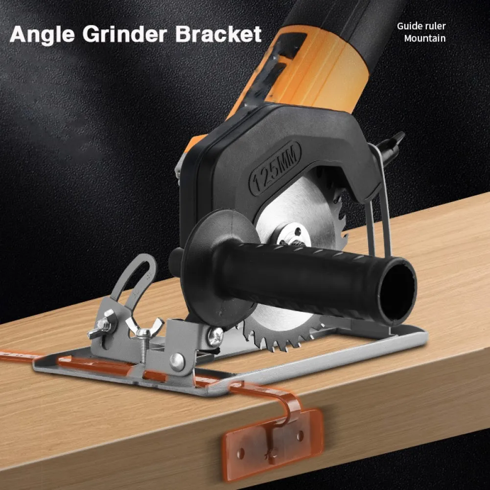 Convertidor de amoladora angular a máquina de corte Base de soporte de sierra Circular eléctrica soporte de Base ajustable negro para amoladora