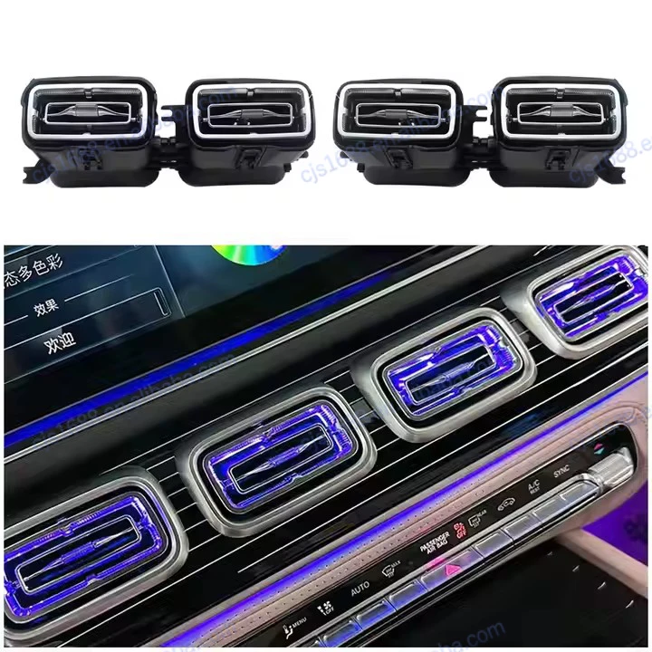 For Mercedes-Benz 20 GLE/GLS/W167 Front 64 Colour LED Air Vents New Condition 6V Air Conditioning Outlet W167 Ambient Light