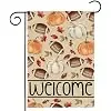Fall Football Garden Flag 12.5 x 18 Inch Welcome Autumn Maple Leaves Pumpkin Double Sided Seasonal Farmhouse Yard Outdoor Fl jjp