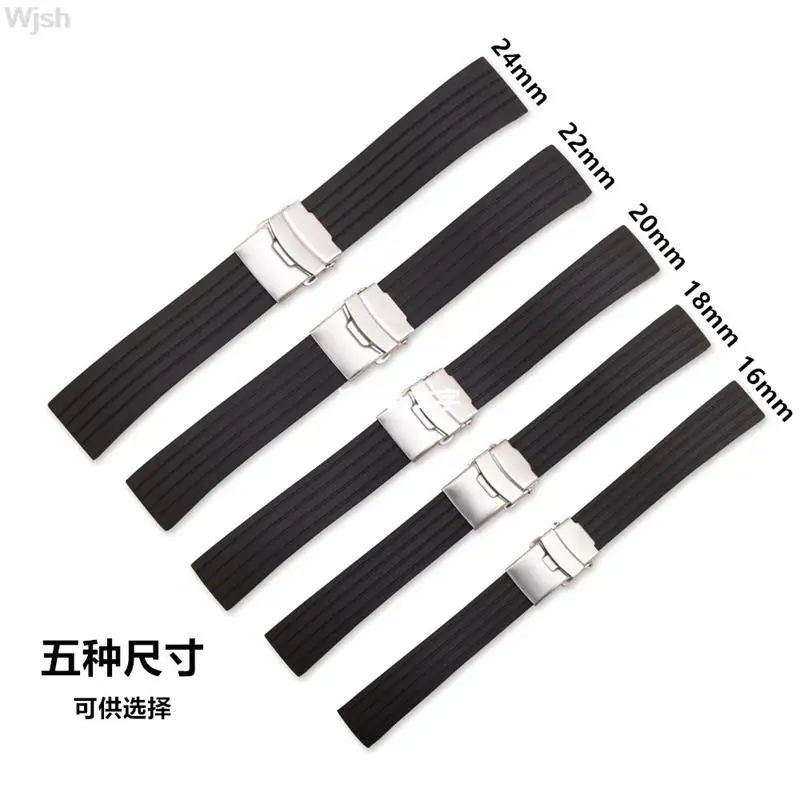 16 18 20 مللي متر 22 مللي متر 24 مللي متر سيليكون سوار لهواوي سامسونج غالاكسي ساعة 2 S2 S3 حزام الإفراج السريع المطاط سوار حزام الفرقة