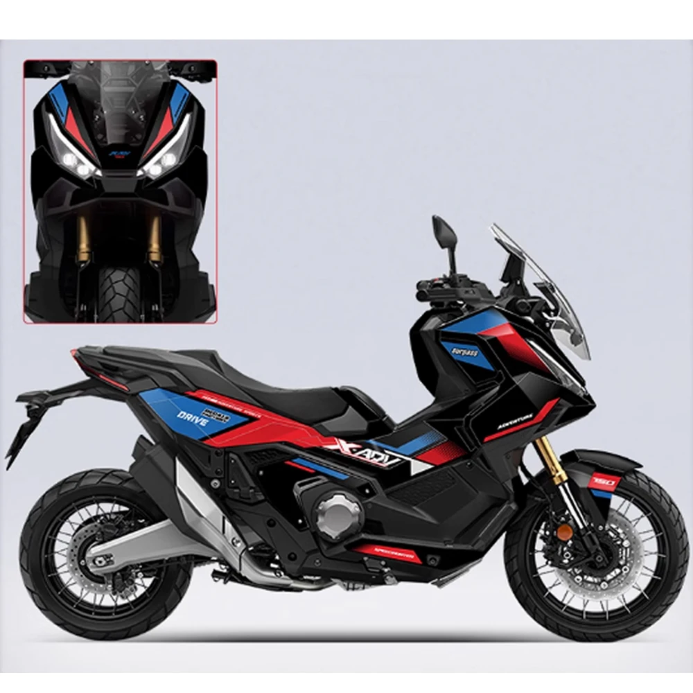 For HONDA XADV750 Full Car Flower Version Waterproof Decoration Stickers XADV 750 2025 Anti Scratch Motorcycle Pattern Decal Kit