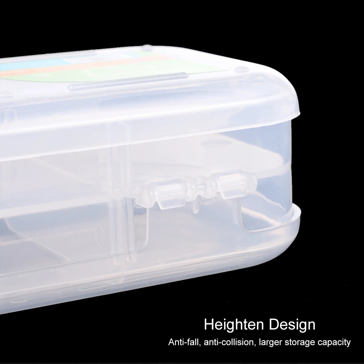 

2Pcs Double-Layer Transparent Pencil Case Simple Pen Box for Students Pencil Storage Organizer Exquisite Design Small Portable