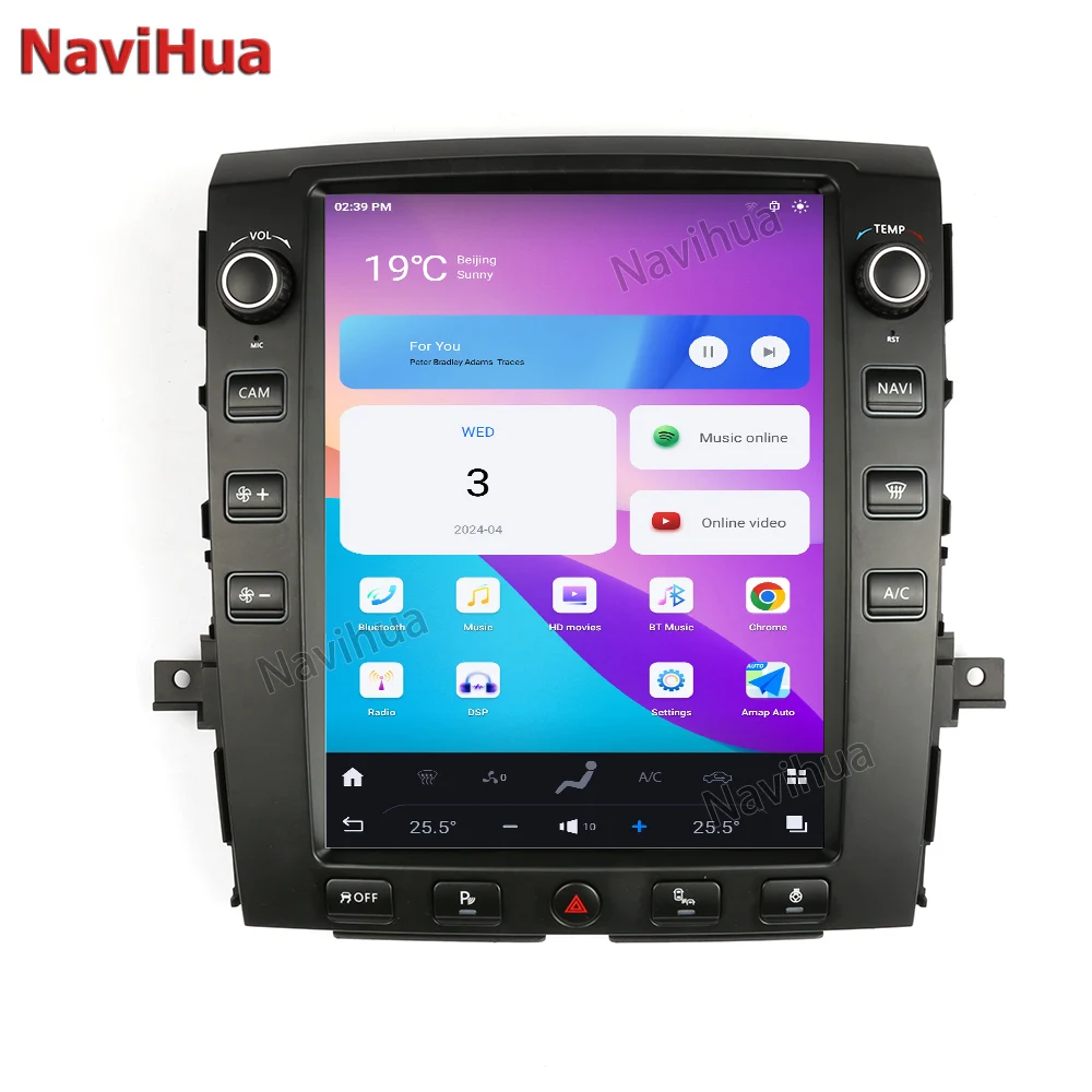 12.1inch  Android 13 Car Multimedia Video Player For Nissan Titan 2016-2019 4+64G with Carplay NAVI Radio Stereo GPS Navigation