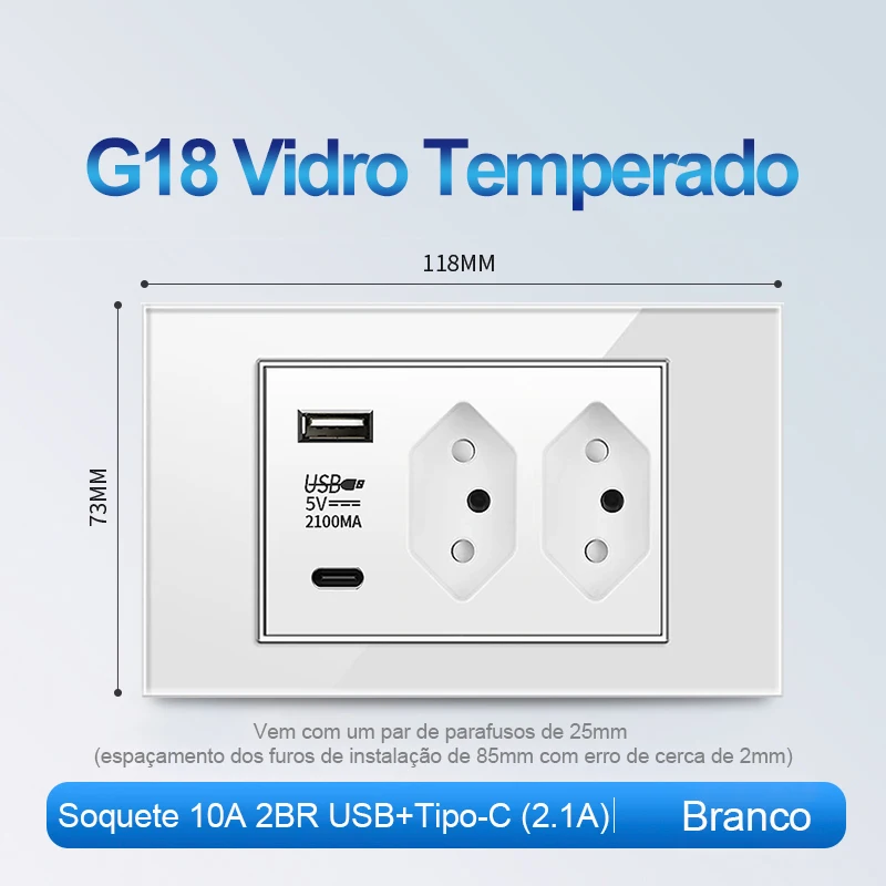 Variant: 10A 2BR 2.1A White
