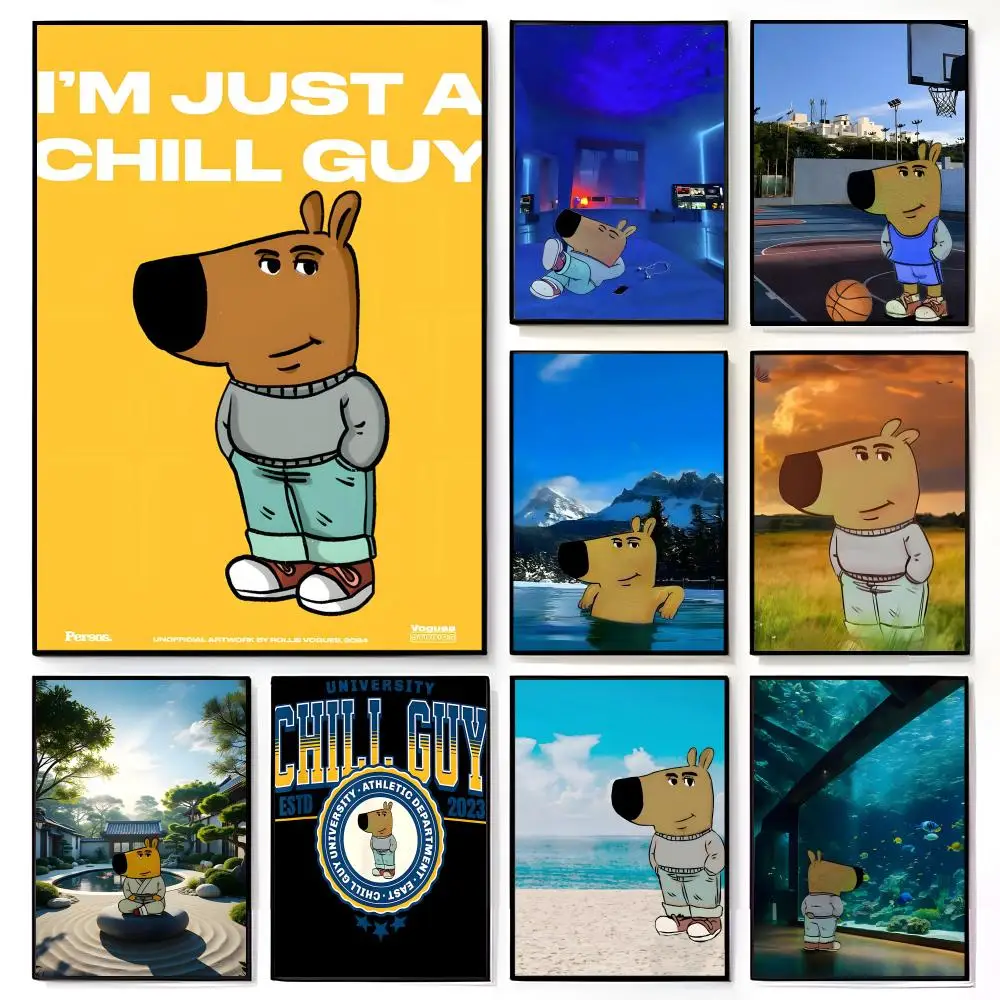 Chill Meme Internet Character C-Chill G-Guy Poster American Film Mural Home Childrens Room Wall Decor Print