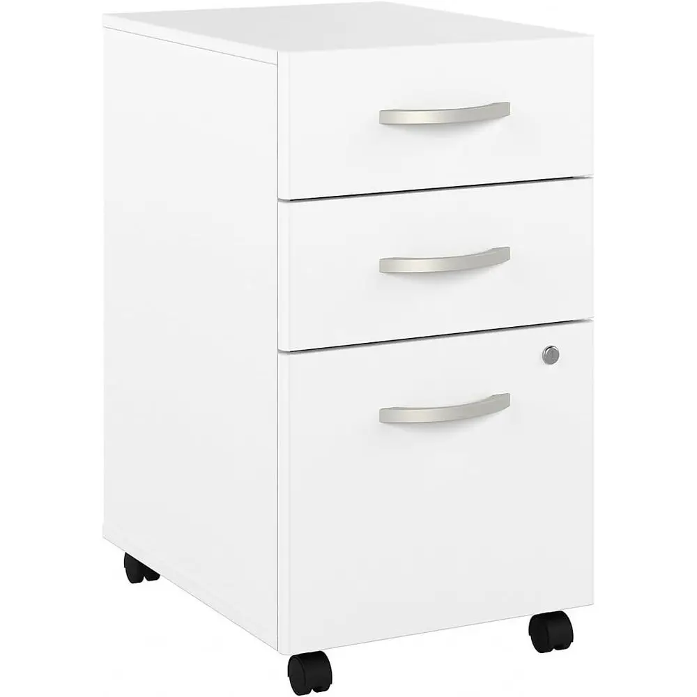 

Hybrid 3 Drawer Mobile Cabinet in White - Assembled