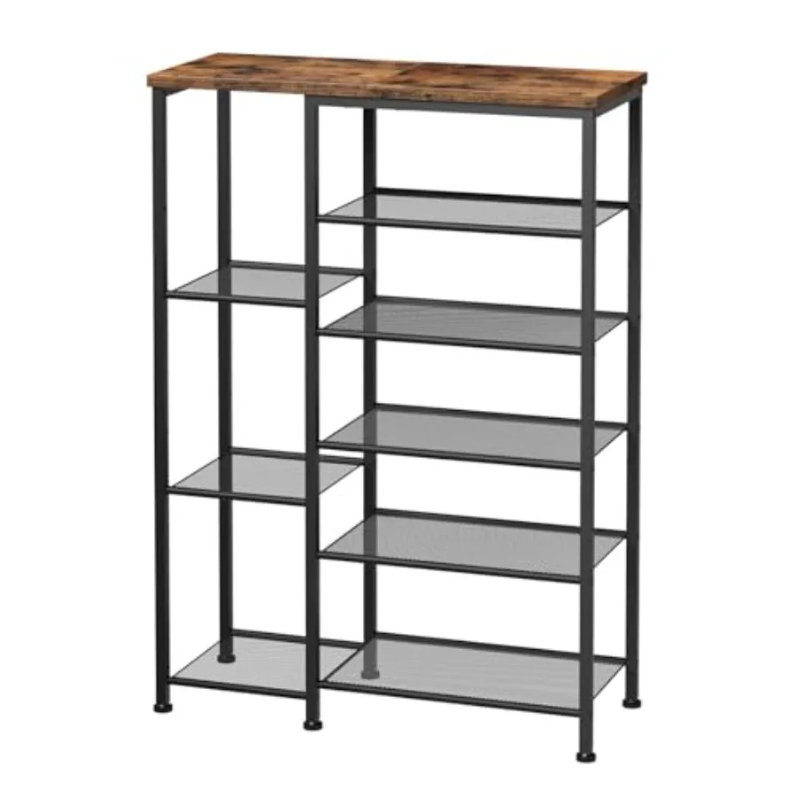 

6 Tier Shoe Rack with Top Shelf Multi Tier Shoe Storage Organizer for Entryway Versatile Storage for Shoes Bags and More Holds
