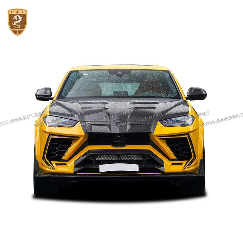 3k Twill Weave Carbon Fiber Front motor abdeckung Hinten Stoßstange Seite Röcke Breite Auto Body Kits Für Lamborghini URUS MSY stil Bodykit