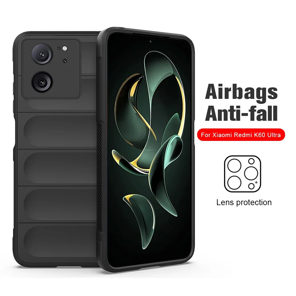 Airbags Silicone Case For Xiaomi Mi 13T Pro 5G Camera Shockproof TPU Cover On Xiomi 13TPro Mi13T Xiaomi13T 13 T T13 Xiaomi13TPro