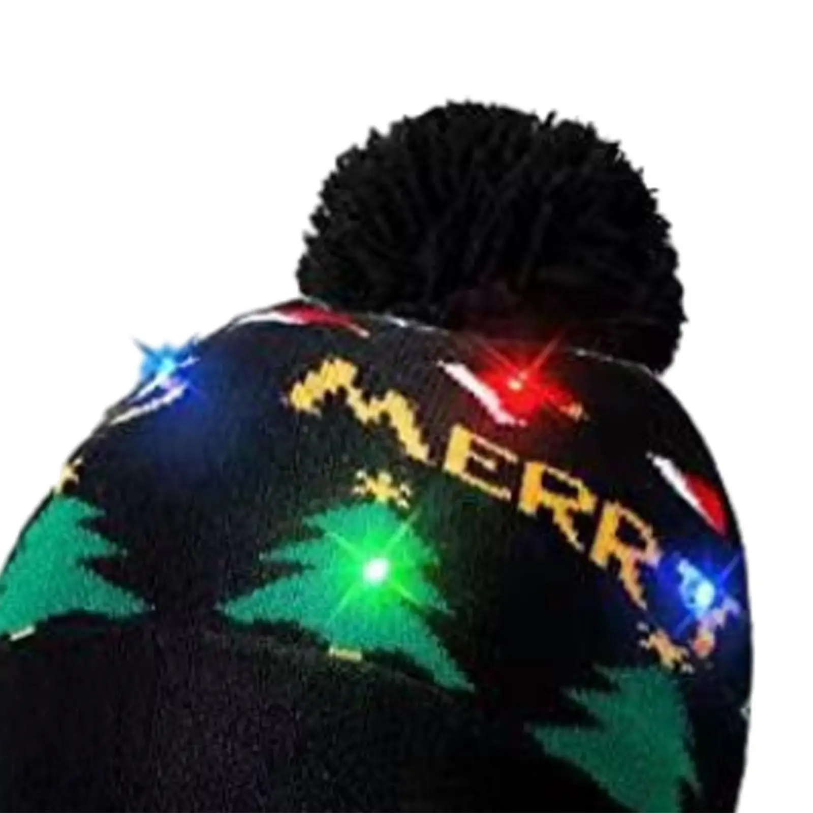 Berretto natalizio Berretto lavorato a maglia leggero e morbido per adulti Berretto casual per bambini Cappello invernale illuminato per forniture per feste di Capodanno
