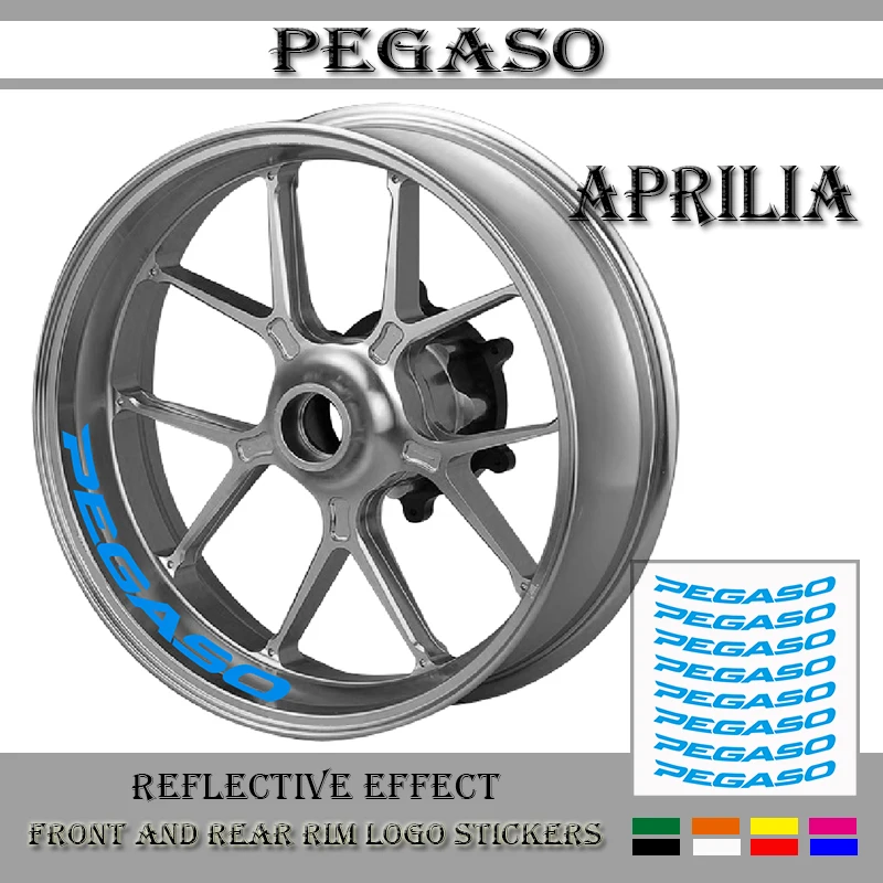 

New Motorcycle Modified Wheel Sticker Waterproof Reflective Wheel Decal Color Wheel Side Strip for Aprilia PEGASO 650