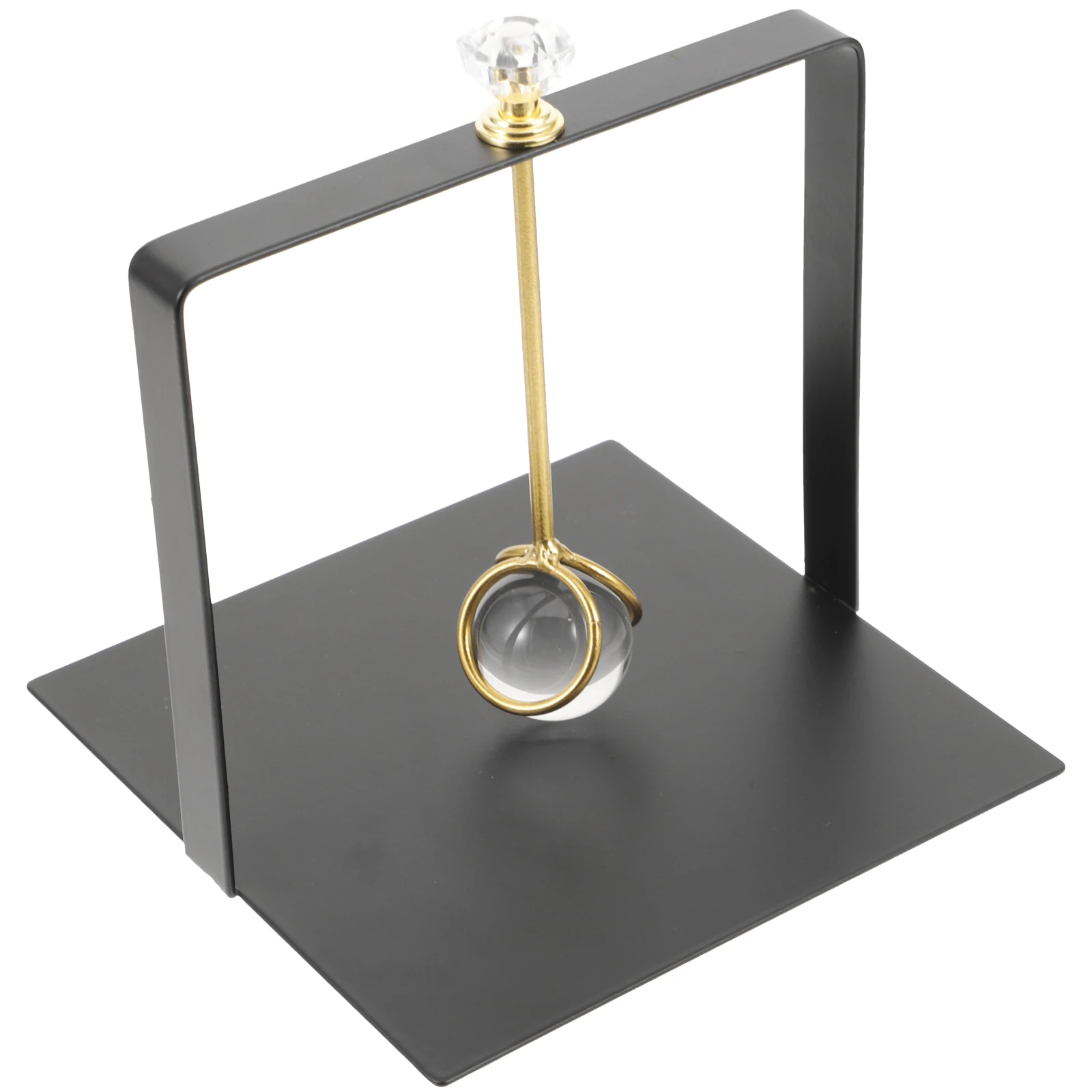 

Creative Metal Napkin Holder Crystal Ball Design Space-Saving Desktop Organizer Freestanding Serviette Rack For Kitchen