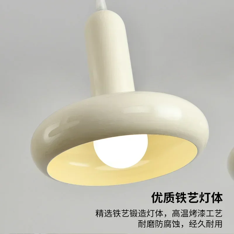 2024 Simple Modern Cream Style LED Creates A Warm and Comfortable Bedroom Bedside Study Balcony Personalized Creative Chandelier