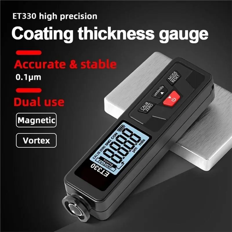 Reliable-Coating Thickness Gauge 0.1Μm For Iron Aluminum Base Metal Car Paint Thickness Tester Film Measurement