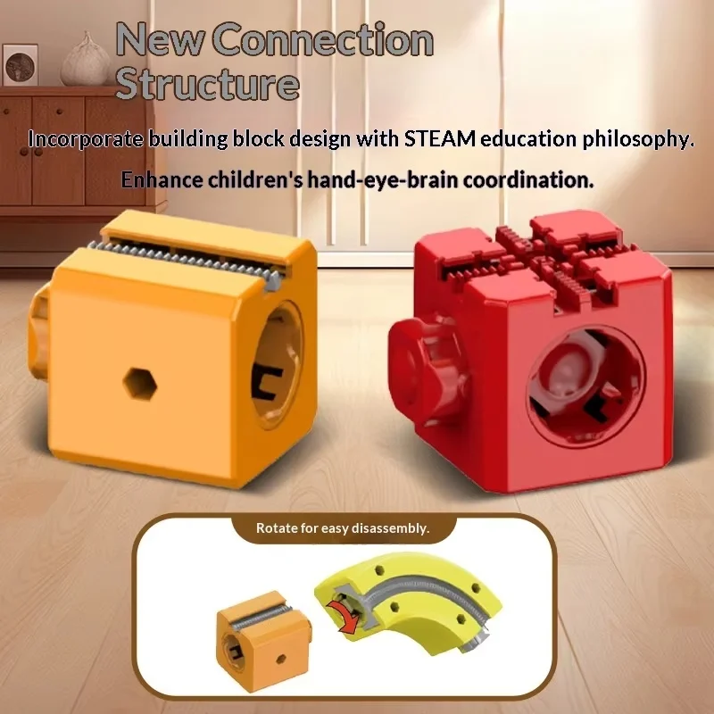 مجموعة مسارات مغناطيسية كهربائية مع مركبات مضادة للجاذبية - 100+ قطعة ألعاب بناء جذعية، لعبة هدية إبداعية للسكك الحديدية للأطفال