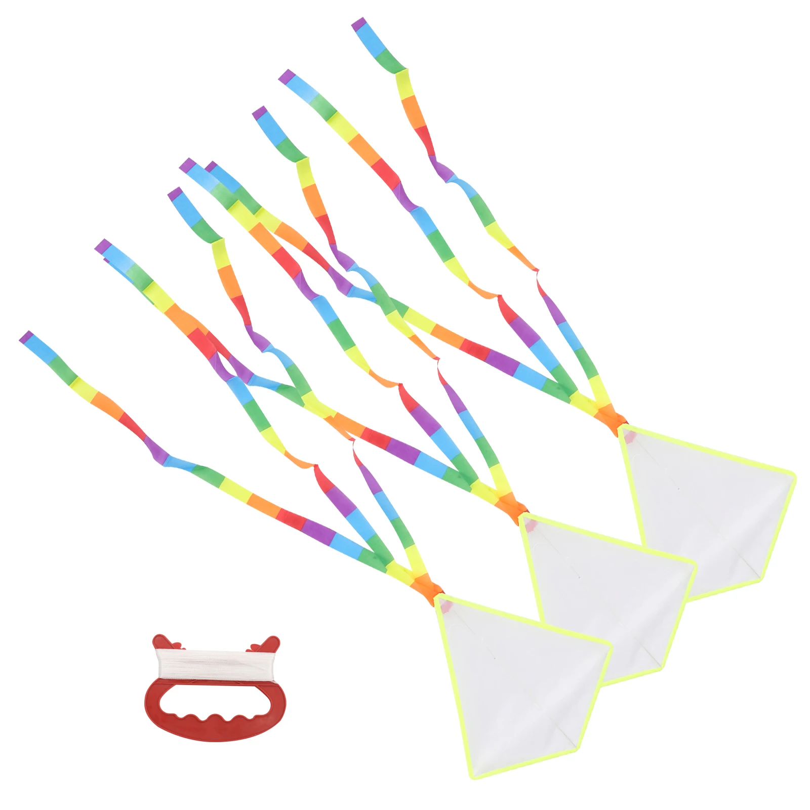 

DIY Kite Blank Long Tail for Kids Outdoor Toy Painting Fabric Waterproof Graffiti Christmas Birthday New Year
