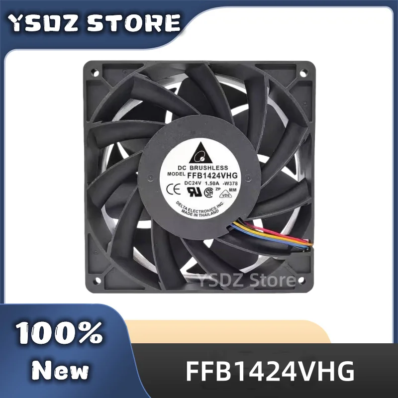 100%New FFB1424VHG 2/3/4-wire DC24V 1.37A 140*140*50mm For Delta Cooling fan in stock Fast Shipping