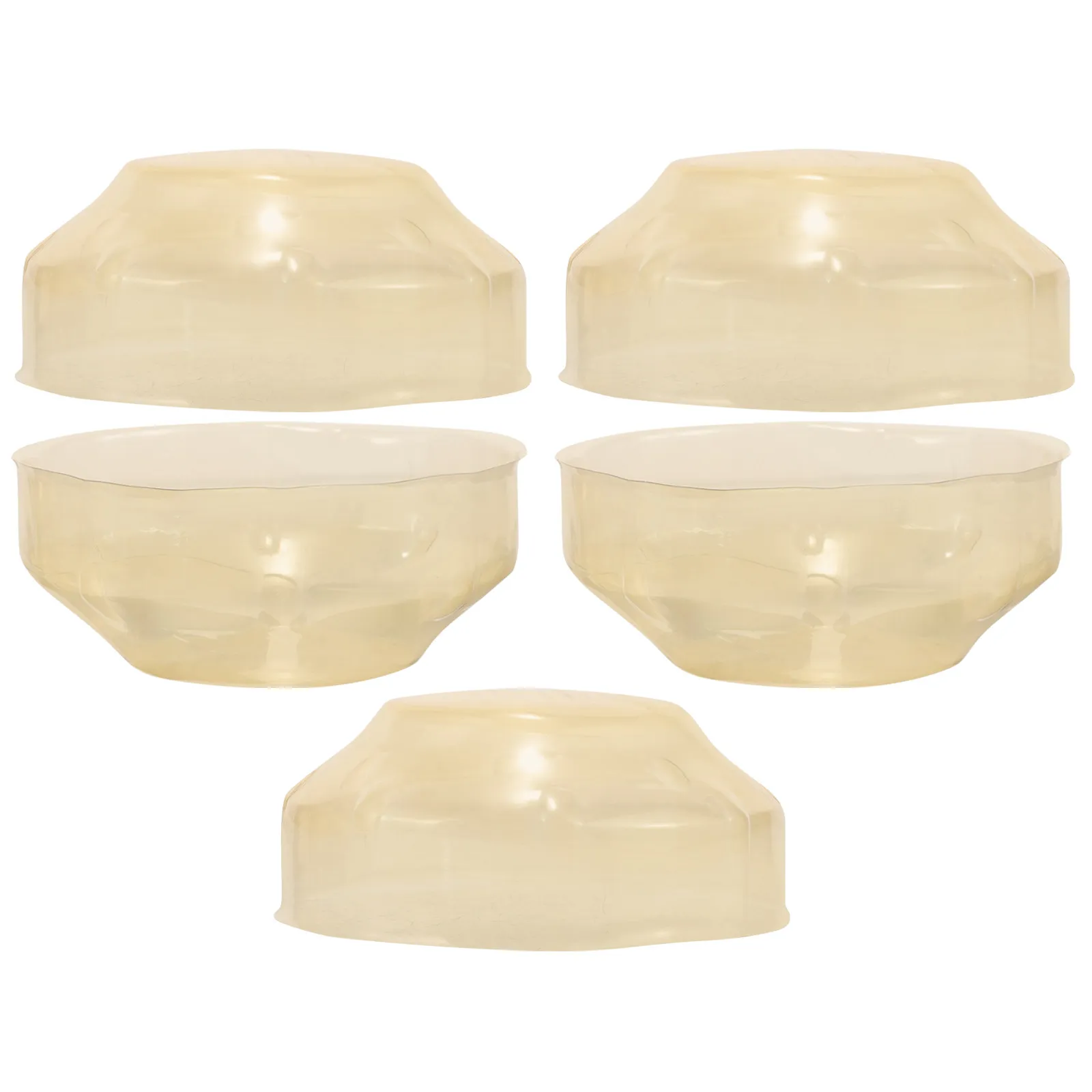 5Pcs Smoke Covers Plastic Protective Caps Easy Install Fire Alarm Sensor Dust Debris Shield Household Cover