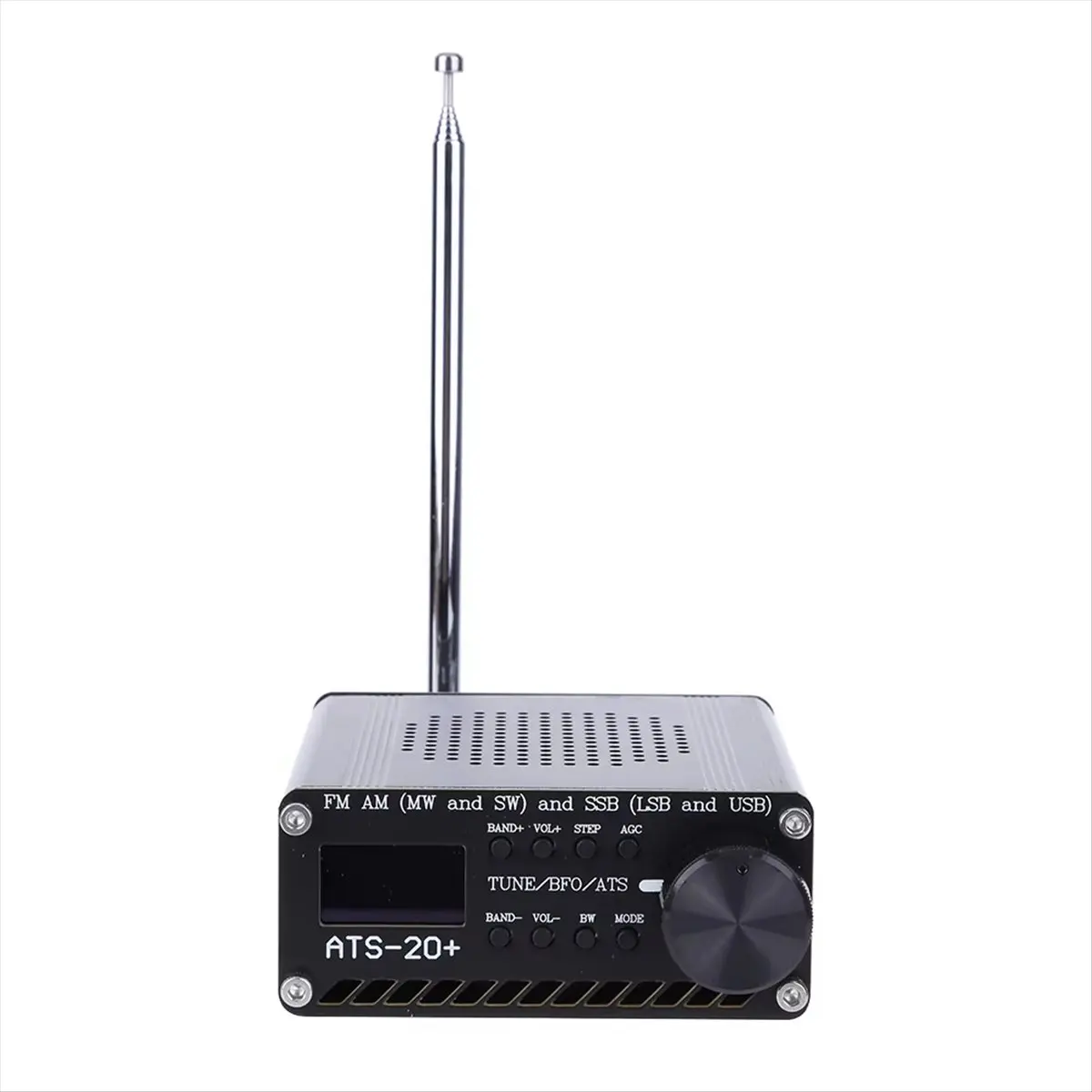 L73A NEW ATS-20+Si4732 Full Band Receiver Scanner 0.96 Inch OLED Screen FM AM SSB Scanner FM AM MW SW SSB LSB & USB with Antenna