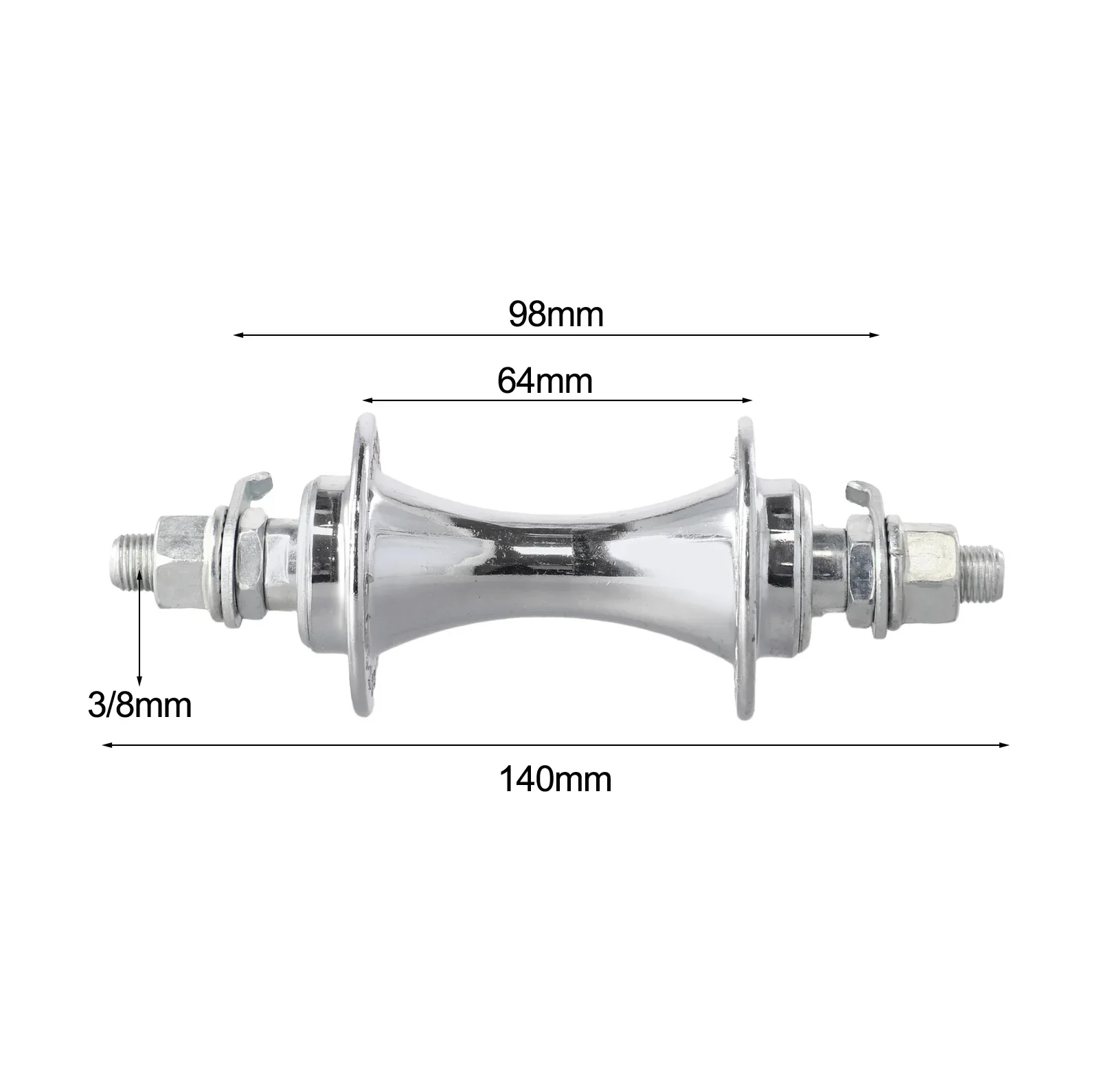 Durables High Quality 1pc 36 Hole Bike Hub Bicycle Kits Front Drum 270g Front 100MM Rear 130MM Rear Drum 340g For Bikes