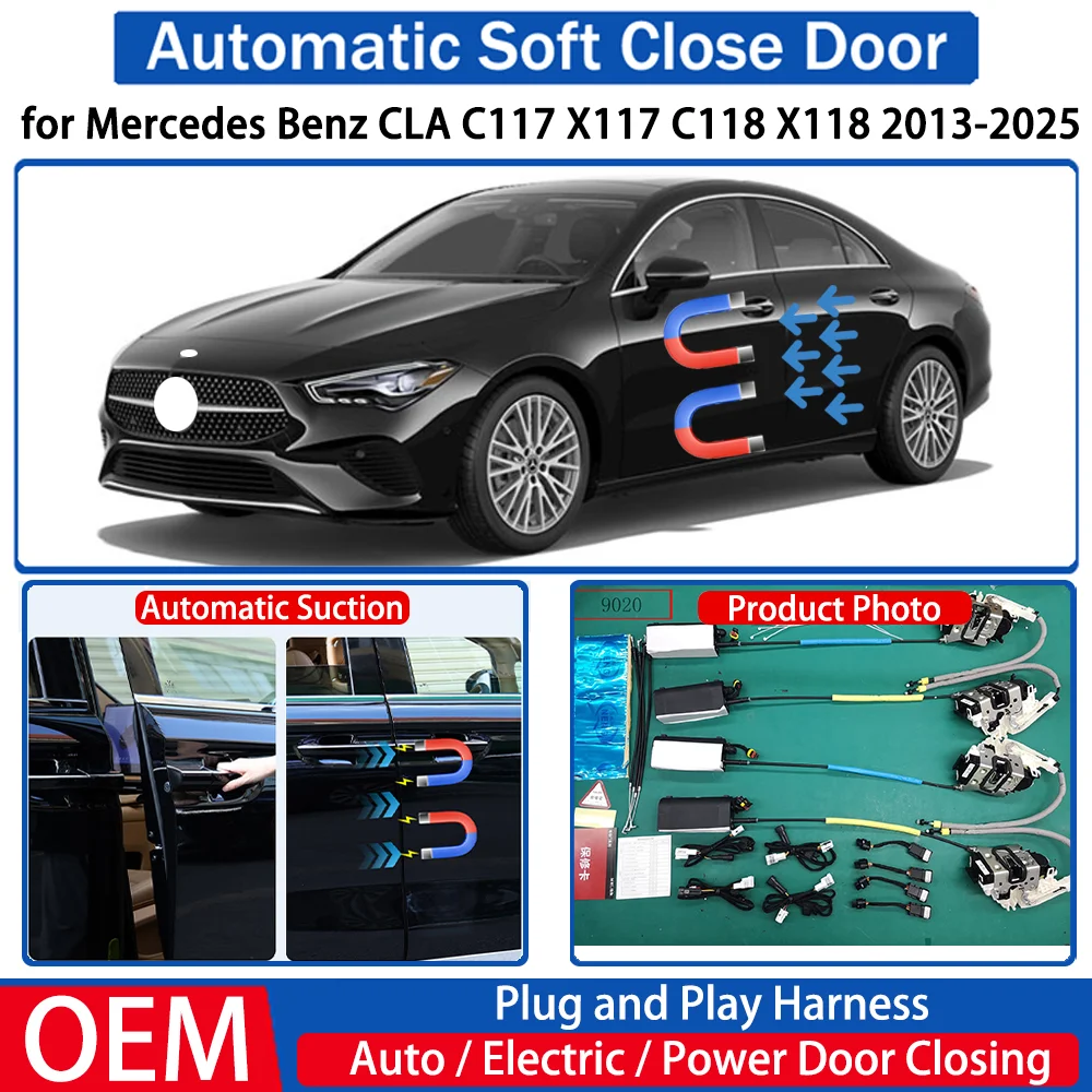 

for Mercedes Benz CLA C117 X117 C118 X118 2013-2025 Car Automatic Soft Close Door Electric Suction Kit Auto Power Closing System