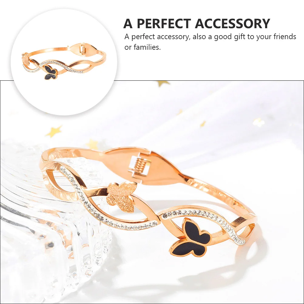 

Titanium Steel Bracelet Delicate Jewelry Women Wrist Chain Simple Bangle Decorative