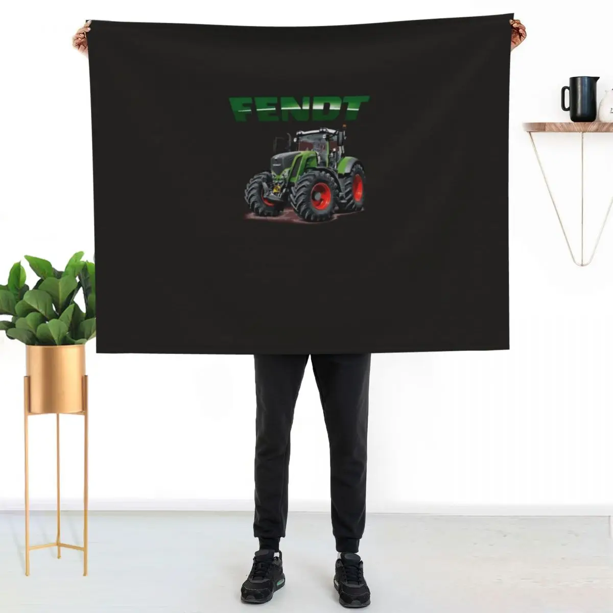 Fendt German Tractors Essential T-Shirt Throw Blanket Durable Warm Blanket for Daily Home Use