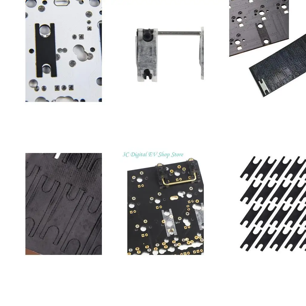 

E74D 20pcs Mechanical Keyboard PCB Stabilizer Satellite Switch Film PTFE Silica Gel