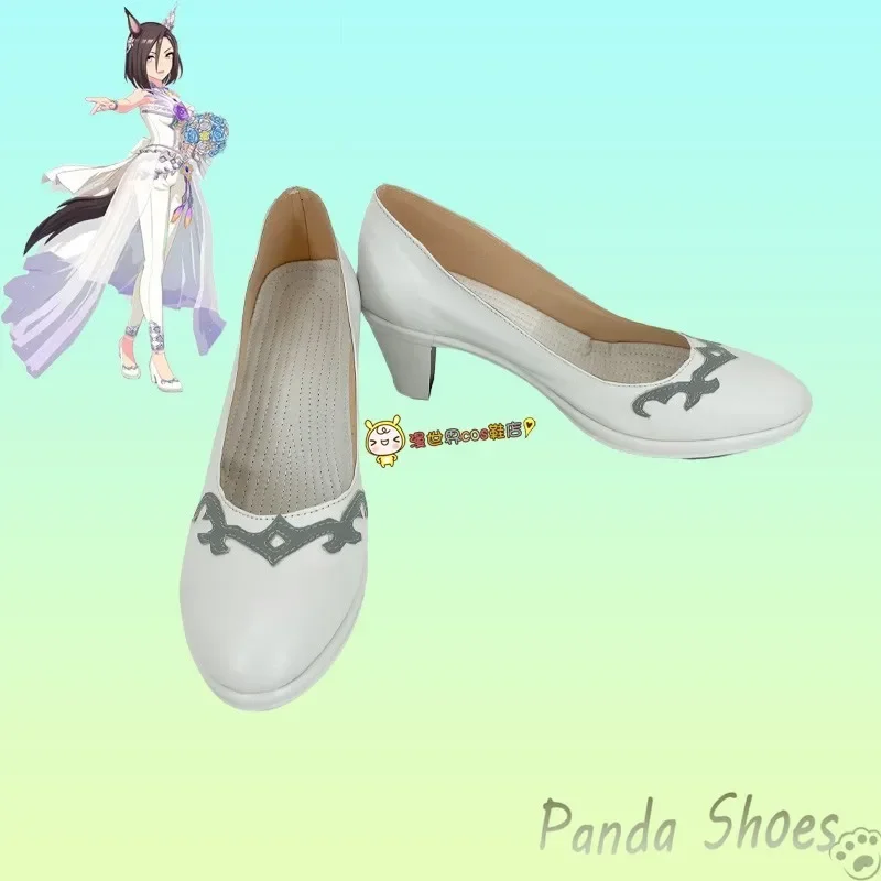 

Umamusume Pretty Derby Air Groove Cosplay Shoes Anime Game Cos White Boots Cosplay Costume Prop Shoes for Con Halloween Party
