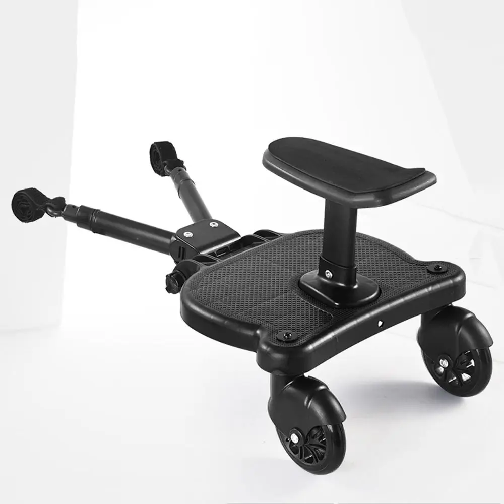 Picture 3: 2 in 1 Sit and Stand Stroller Pedal Adapter Creative Universal Strollers Step Board Adapter with Detachable Seat Comfort