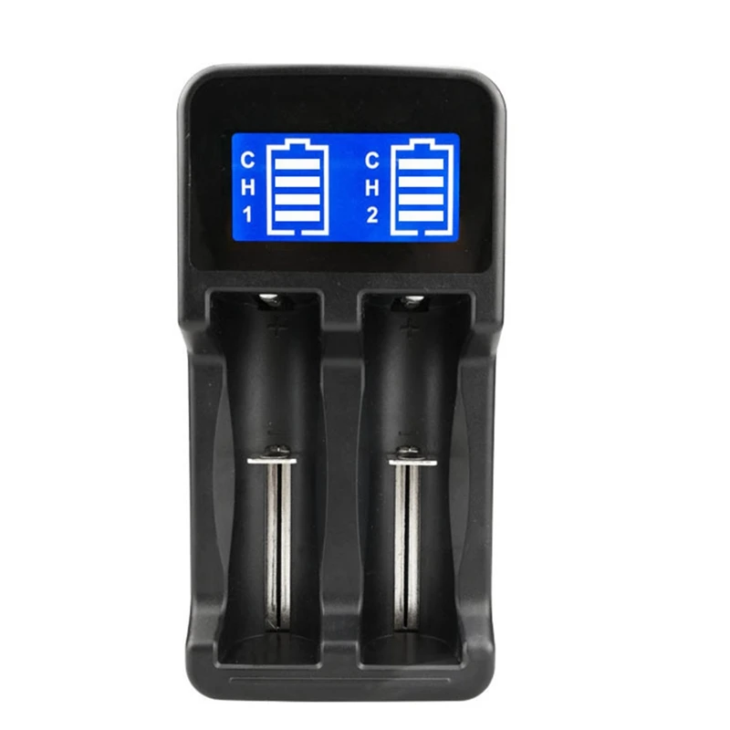 Universal 2 Slot Battery USB Charger Smart Charging For Rechargeable Batteries Li-Ion 18650 26650 16340 Battery Charger