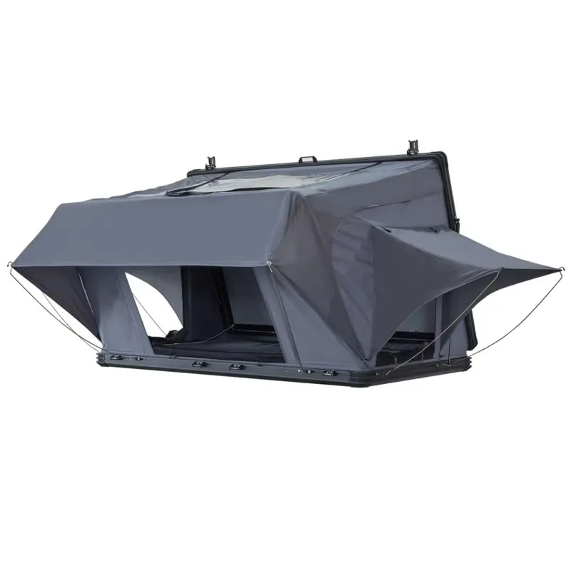 Side-opening hard-shell roof tent, made of Oxford cloth, can be used in all seasons, automatically opens and quickly builds